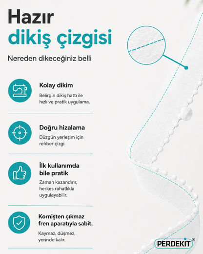Saatlerce korniş eziyetini Perdekit ile bitti
